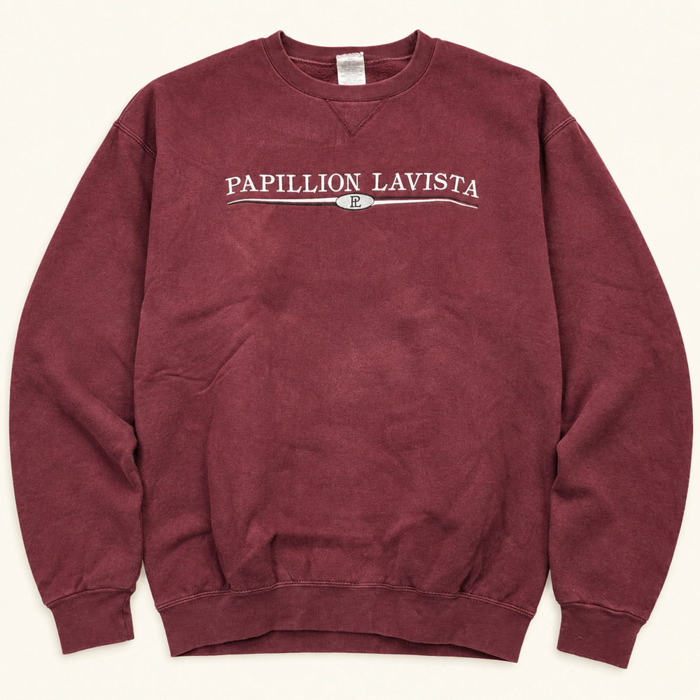 Papillion La Vista Nebraska Maroon Crewneck Sweatshirt Medium